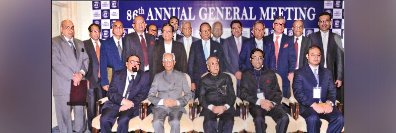 Hon'ble President Dr.Pranab Mukherjee with ICC Officials