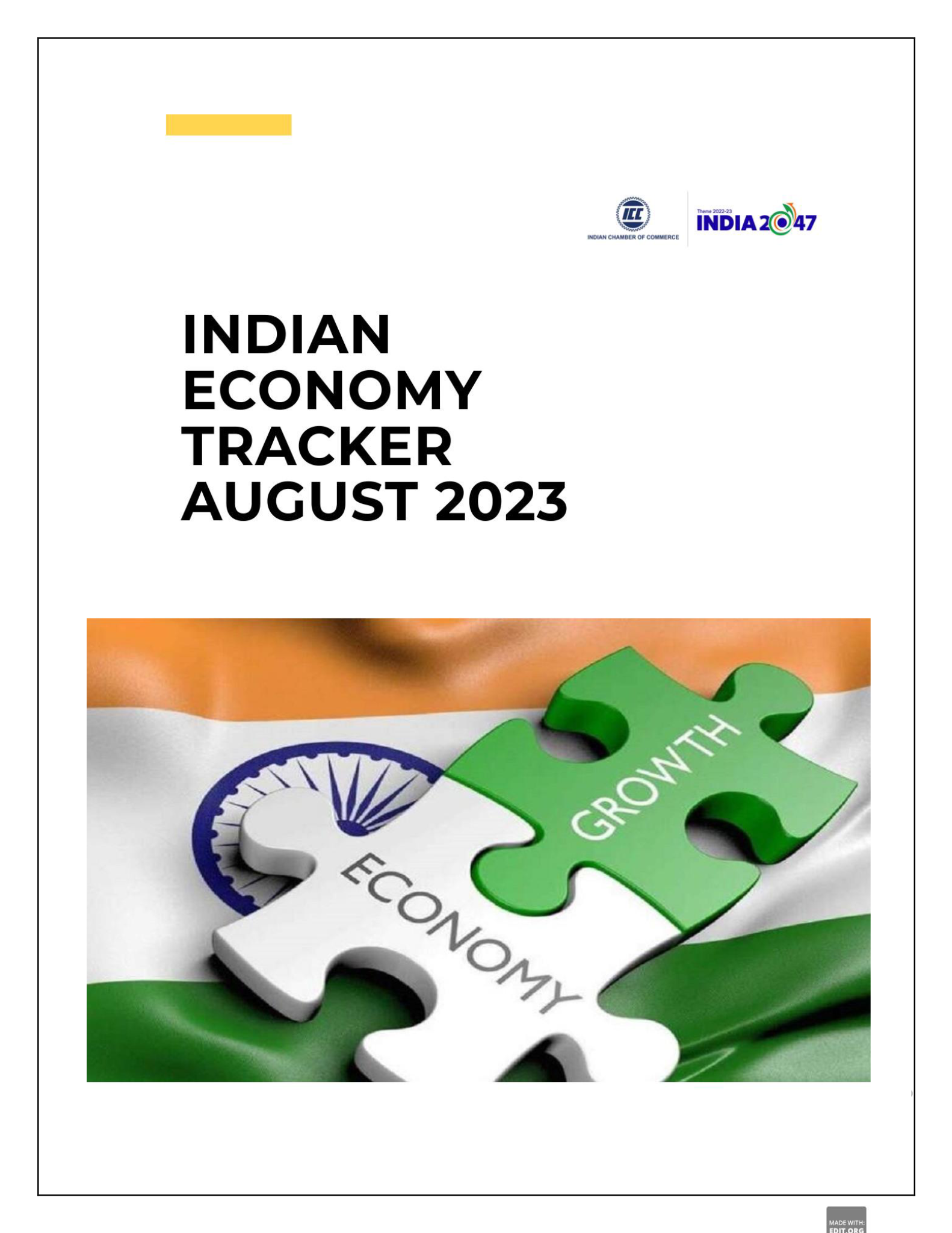 INDIAN ECONOMY TRACKER AUGUST 2023
