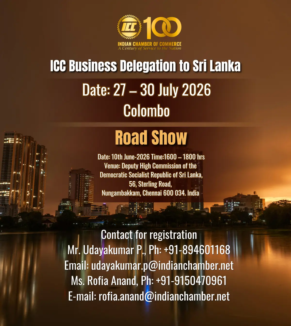 ICC Business Delegation to Sri Lanka