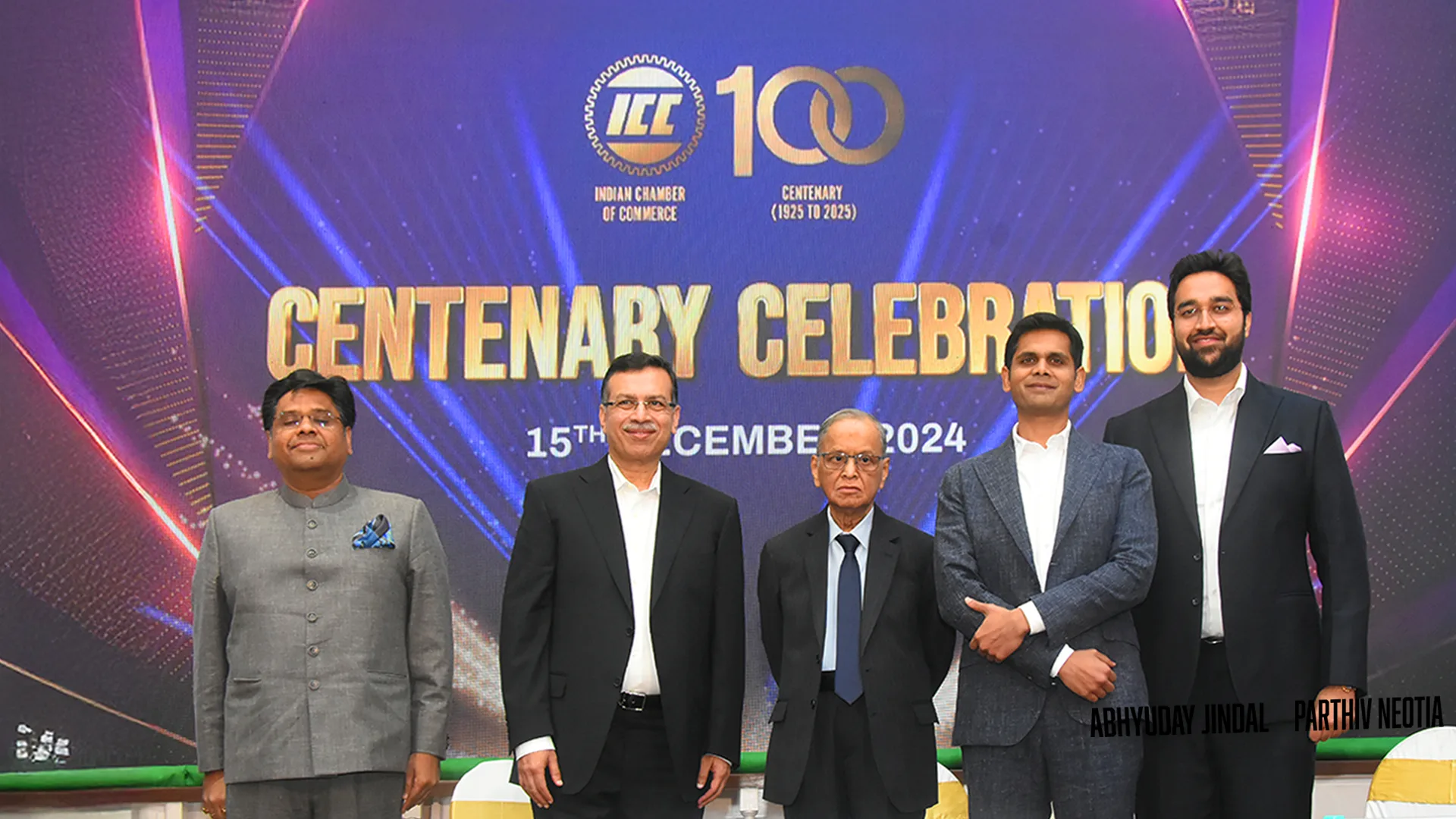 N-R.-Narayana-Murthy-with-ICC-leadership-at Centenary-launch