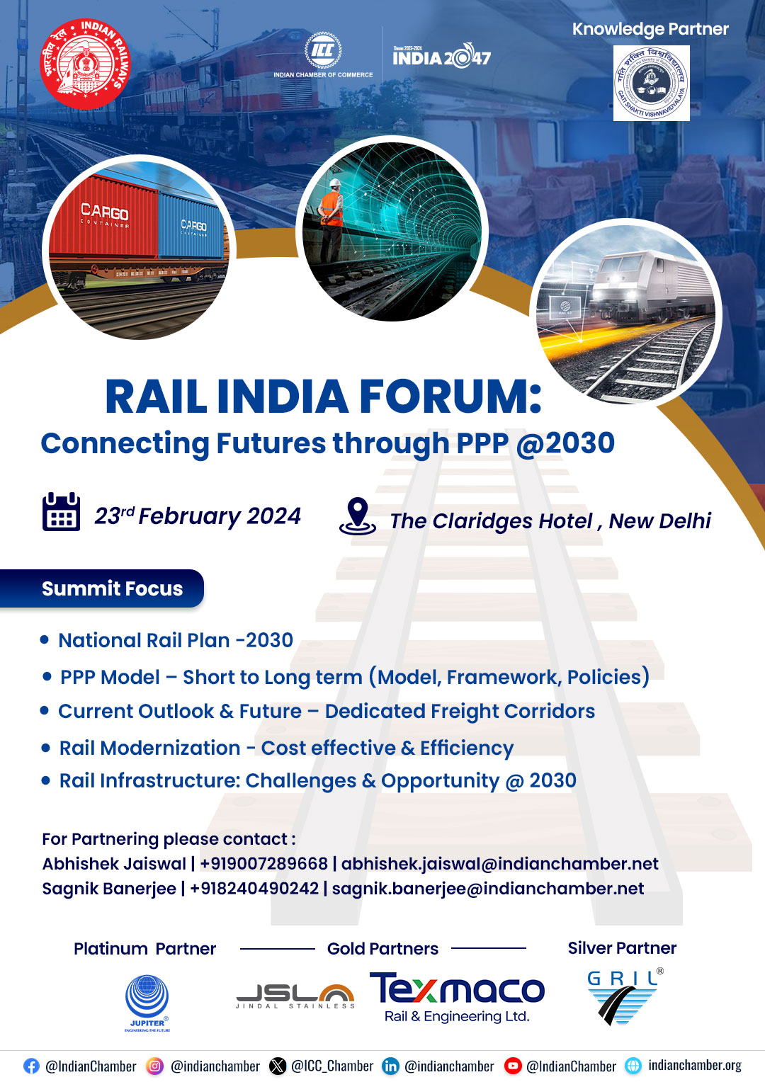 RAIL INDIA FORUM: CONNECTING FUTURES THROUGH PPP @2030.