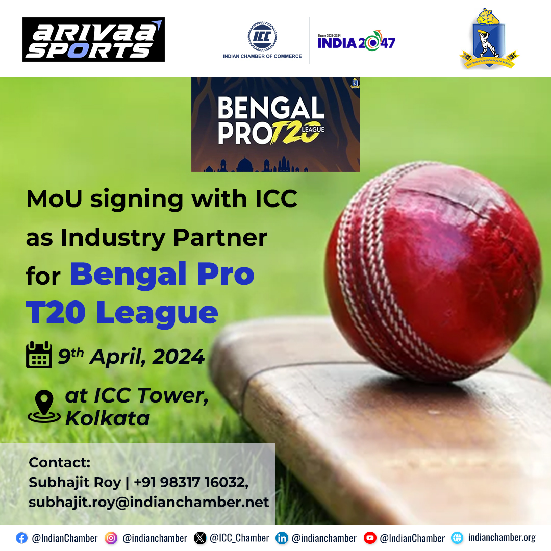 MOU SIGNING WITH ICC AS INDUSTRY PARTNER FOR BENGAL PRO T20 LEAGUE