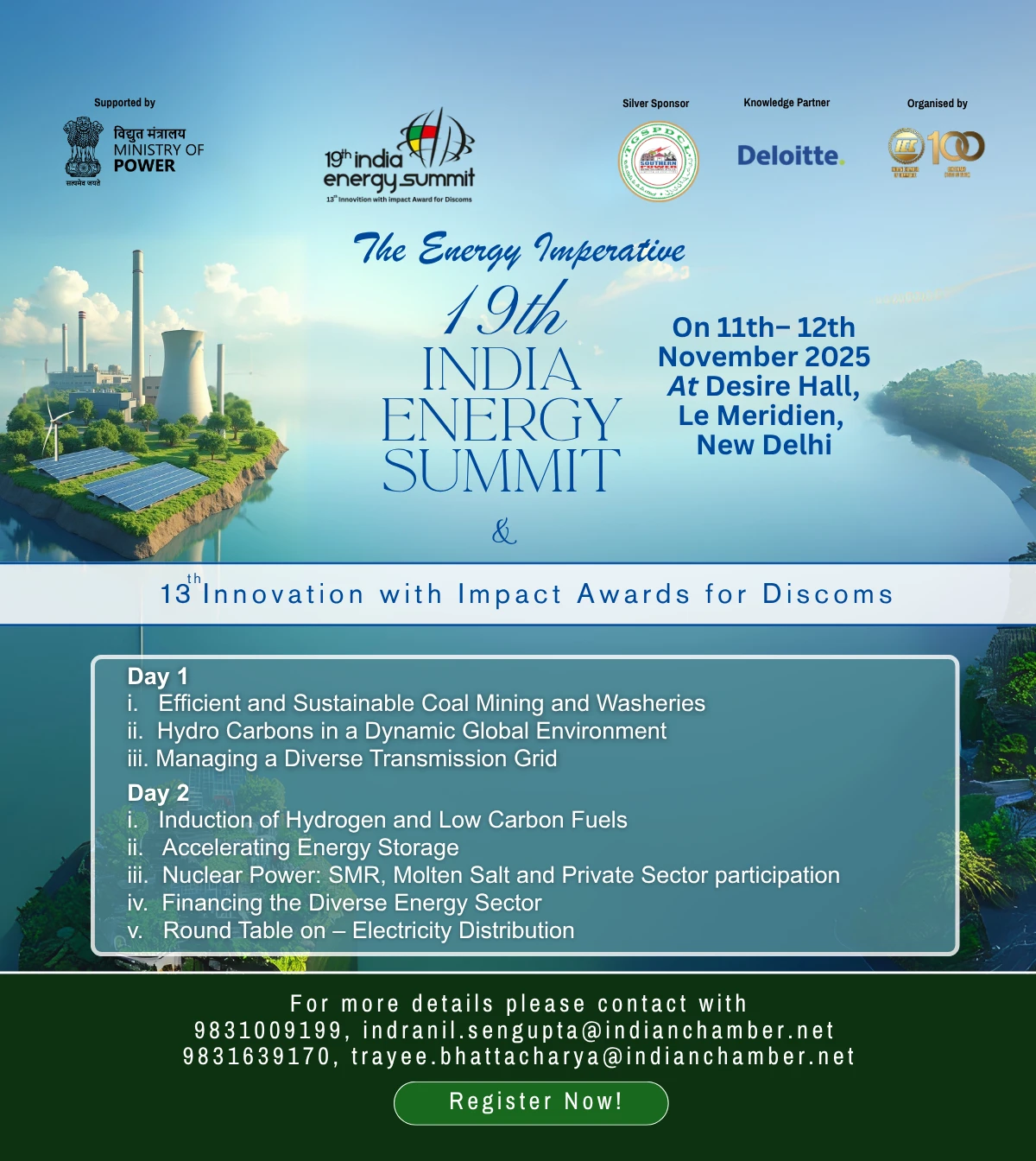 19th India Energy Summit & 13th Innovation with Impact Awards for Discoms