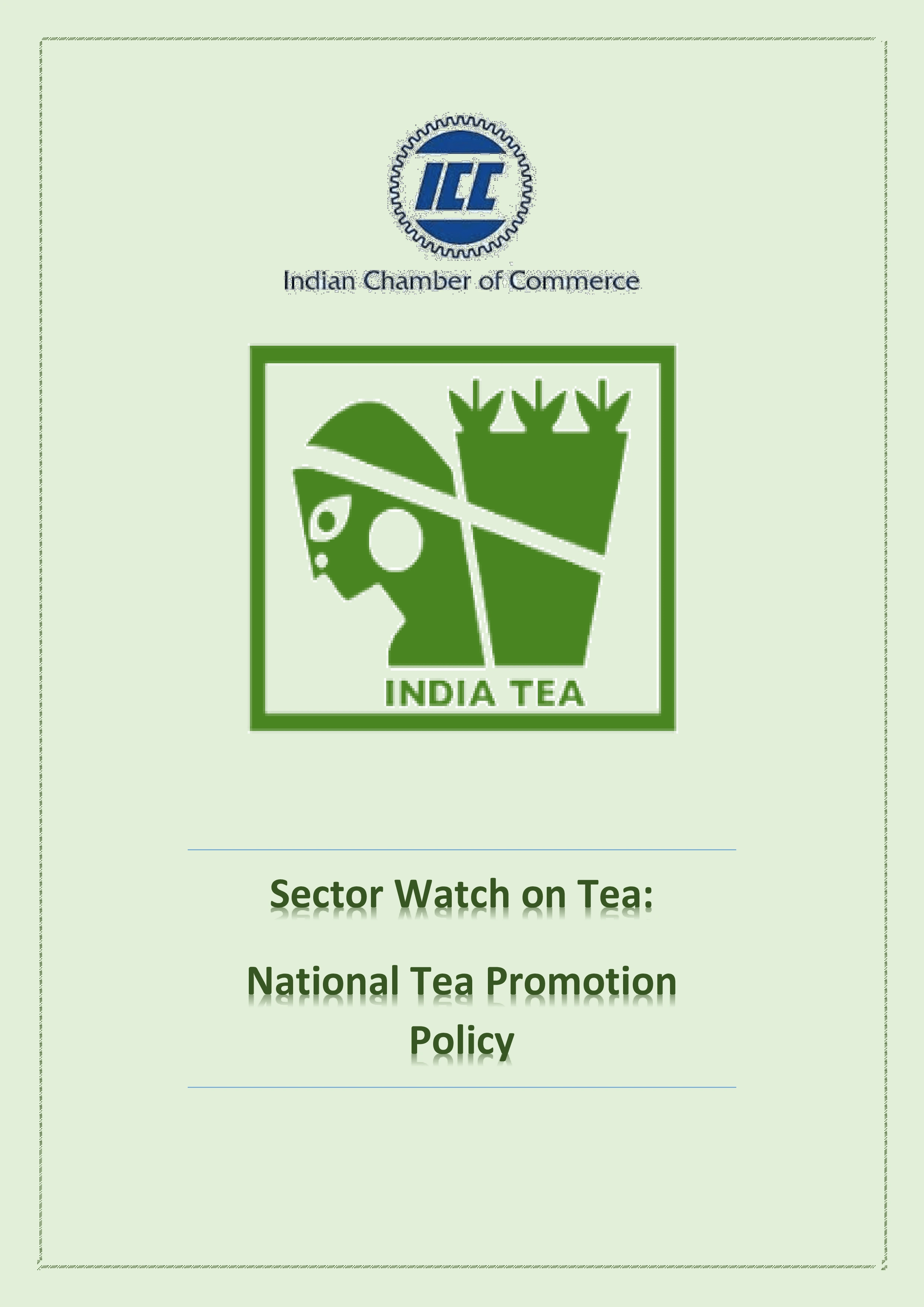 National Tea promotion Policy