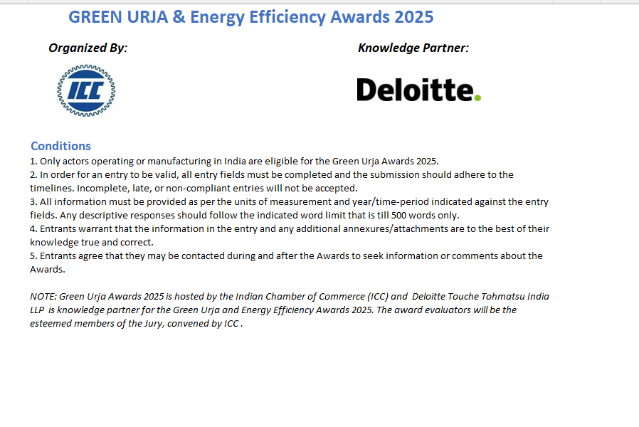 Excellence Award for Financial Institutions in Green Energy and Energy Efficiency